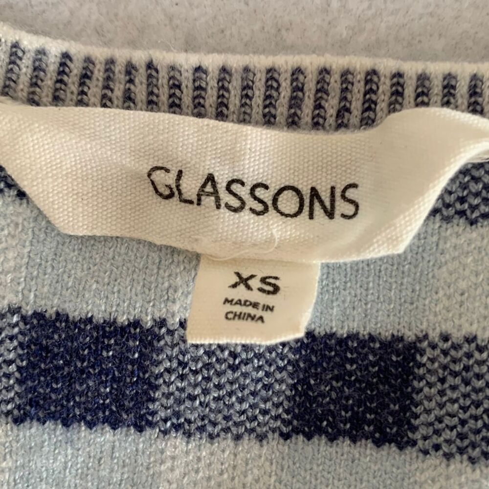 Glassons Blue Gingham Knit Crop Tank Top Women’s XS - Picture 5 of 8